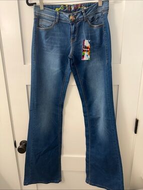 Desigual Women's Flare Jeans - size 28 Tall (38 28 10)